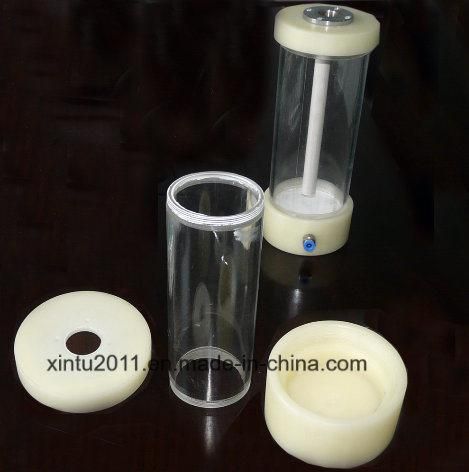 Transparent Mini Small Fluidizing Powder Hopper with Fluidizing Plate