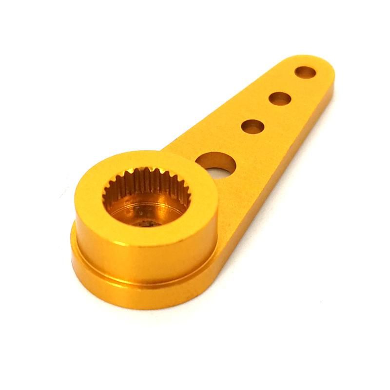 Dongguan Factory Custom Anodized Aluminum CNC Machined 25t Servo Arm for Robot