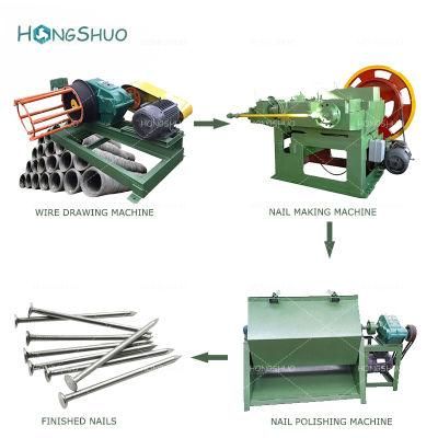 Latest Series Extremely High Operating Speed Steel Complete Nail Making Machine Set