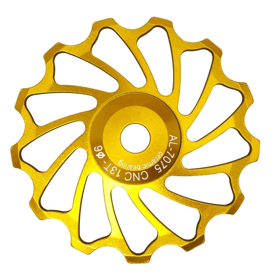 Bicycle Rear Dial Bearing Guide Wheel Ceramic Tooth Metal Transmission Guide Wheel