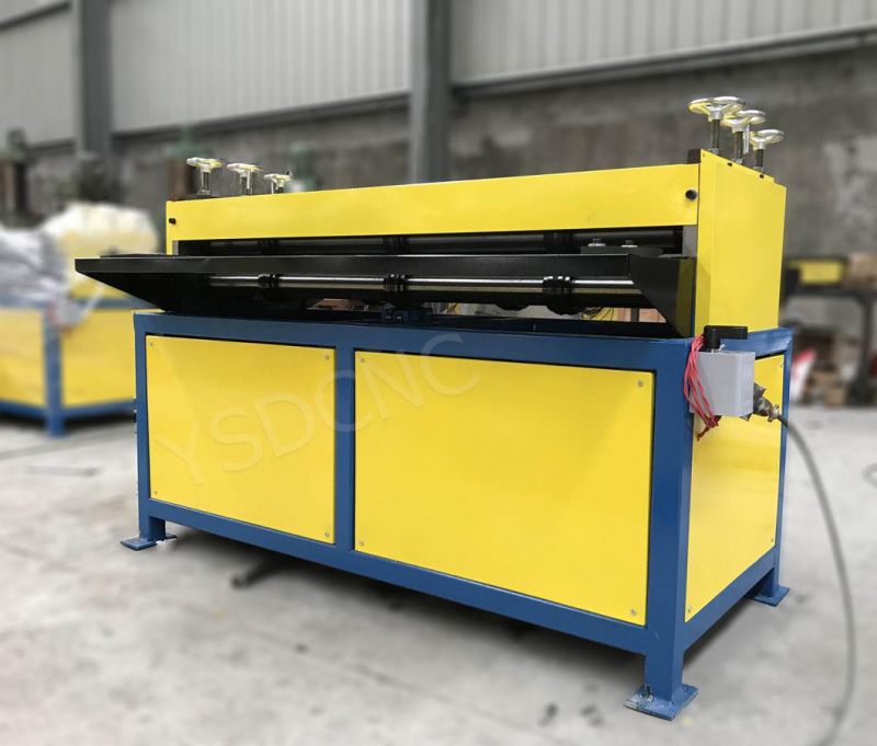 G1.2*2500 HVAC Duct Galvanized Sheet Metal Seven Line Electric Square Duct Beader Beading Forming Machine