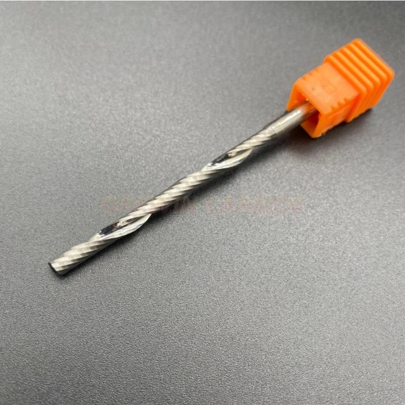 Gw Carbide - Single Flute Spiral End Mill for Wood Acrylic PVC MDF End Mill Carbide Milling Cutter