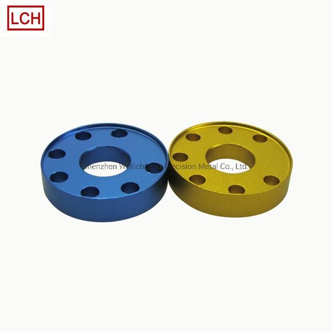 High Precision CNC Turned Parts with Color Anodized