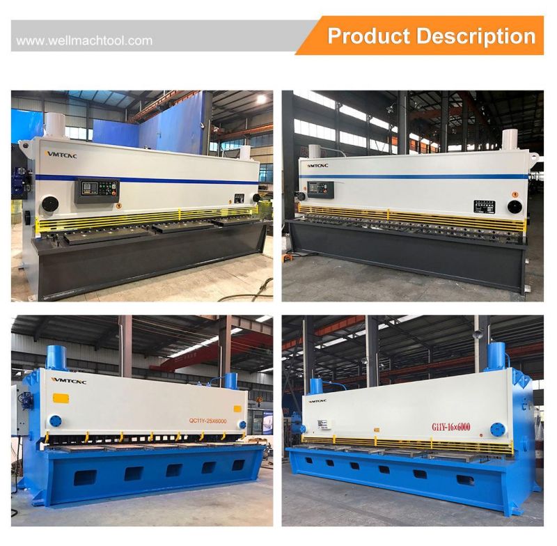 QC11Y-6X2500 Hydraulic Shear Machine Metal Sheet Forming Machine