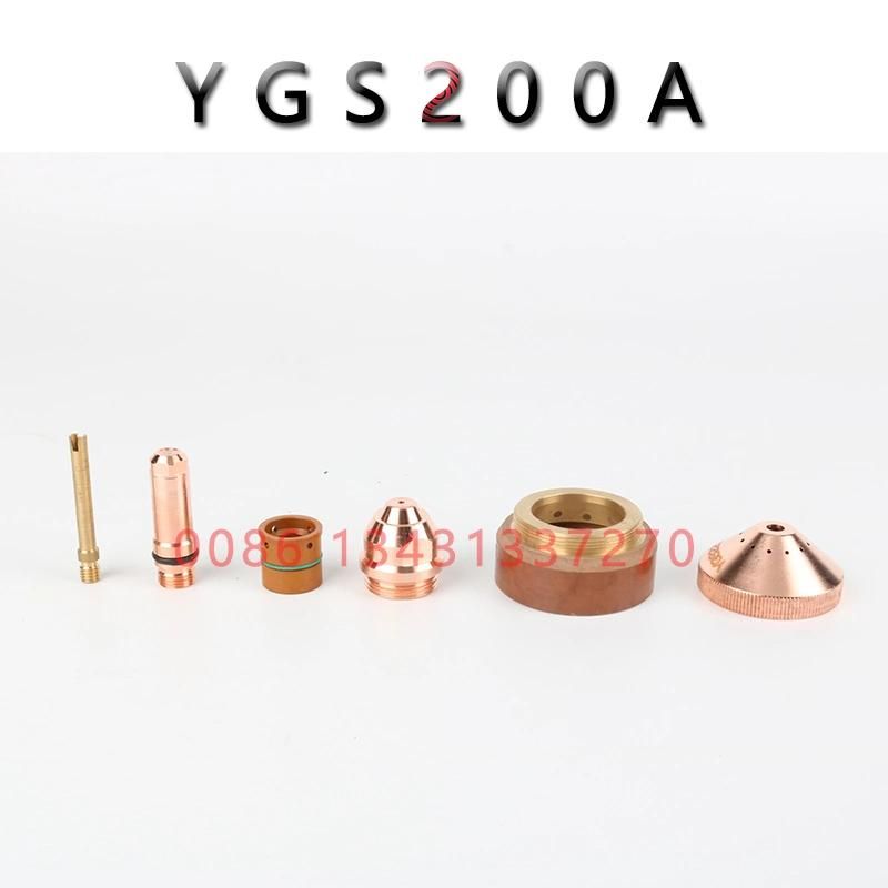 Yueyang Torch Ygs200A Suitable for 200A Cutting Power Huayuan Machine Plasma Cutting Electrodo Nozzle Shield