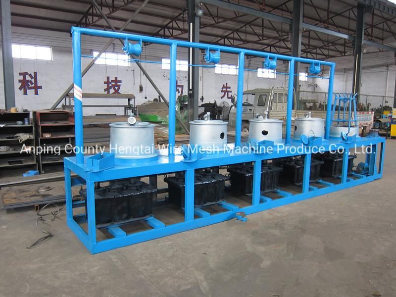 Five Pots Automatic Ribbed Wire Drawing Machine for Sale
