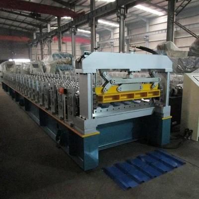 Automatic Color Steel Corrugated Iron Sheet Trapezoidal Profile Roofing Panel Making Machine Price