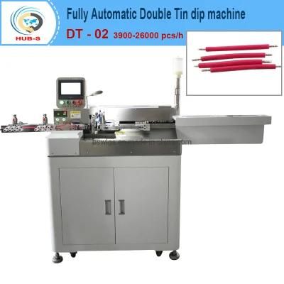 Five Wires Automatic Double Twisted Wire Dipping Machine AWG30 - AWG18 Cable Welding Machine