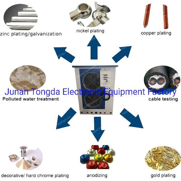 Tongda- High Frequency Switching Power Rectifier Air Cooled 1000A 12V 18V 36V Chrome Plating Zinc Plating Rectifier