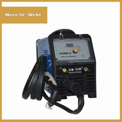 230V Standard Packing Carbon Steel Portable in-Built Compressor IGBT Cut Welder