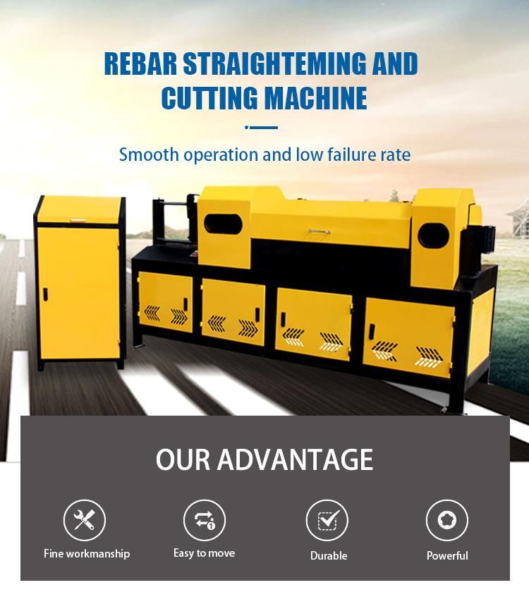 China Factory High Speed Steel Rebar Wire Straightening and Cutting Machine