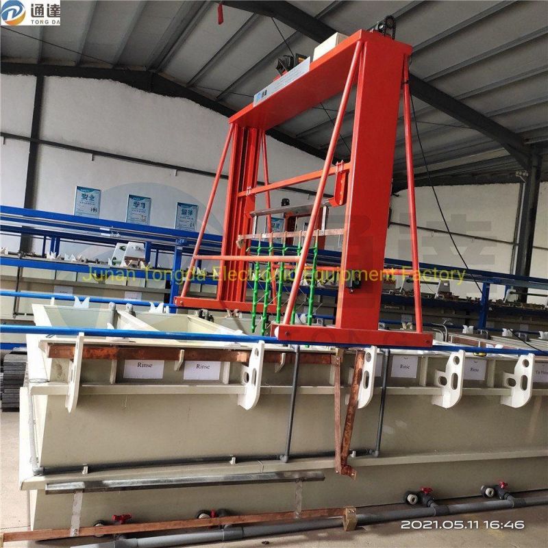 Chrome Plating Line Anodized Aluminum Production Machine Anodizing Aluminum Plant Aluminum Anodizing Equipment Tin/Nickel Plating Machine Rack Zinc Plating