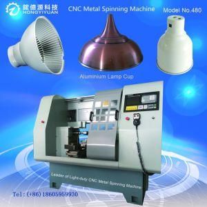 Machine Metal Spin with Mini Automatic CNC Spinning Lathelight-Duty 480A-4)