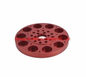 Aluminum Alloy Housing CNC Machining CNC Parts with Red Anodized Aerospace Special Equipment