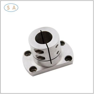China Factory Customized Aluminum Open End Guide Shaft Support CNC Machining Parts for Machining