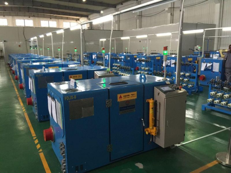 Alloy Wire, 0.04-0.32mm Copper Cable Wire Drawing Twisting Machinery Bunching Stranding Winding Rewinding 3.7kw Power Wire Making Machine