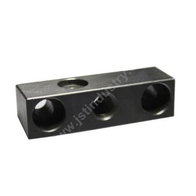 Custom Milling Machined Screw Fixed Type Steel 20CrNiMo Pipe Connection Block