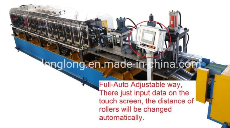Width&Height Automatic Adjustable Steel Roll Forming Machine for C U Channel Aluminum/ Steel Profiles