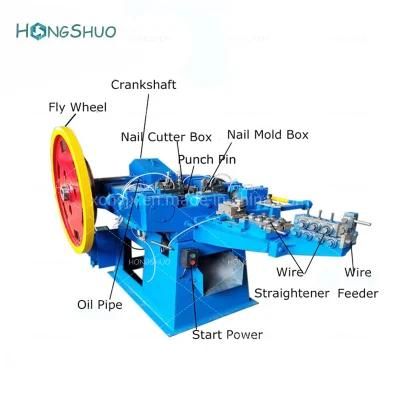 High Speed Low Noise Automatic Double Cap Screw Nail Making Machine (Z94-4CC)