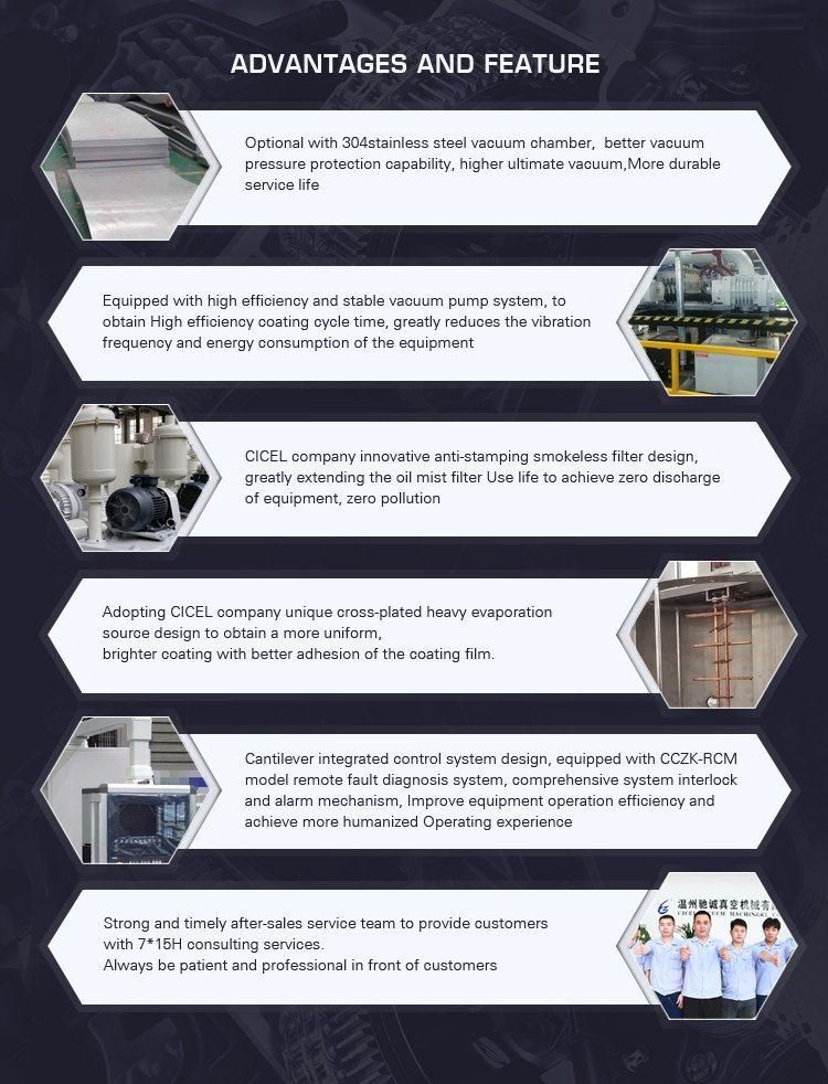 Cicel Vacuum Coating Equipment/Glass Mirror Vacuum Metalizing Machine