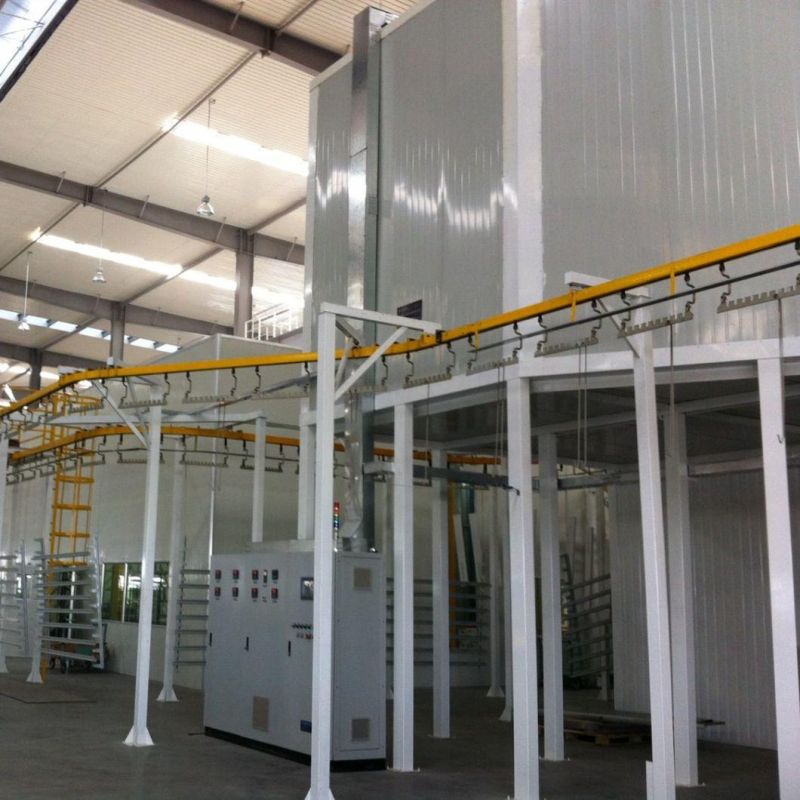 SS304 Stainless Steel Powder Paint Coating Machine for Racking & Shelf with Ce, ISO Certificate