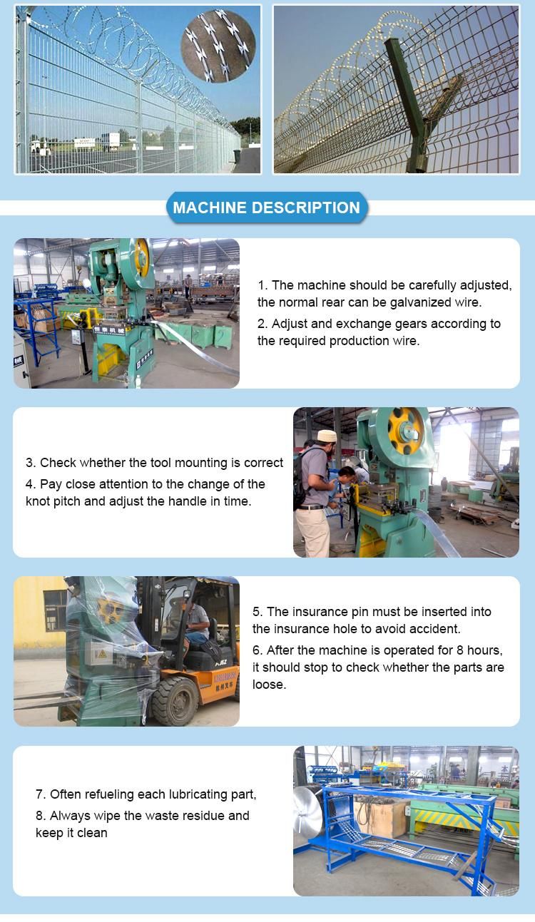 Automatic Razor Blade Wire Fence Making Machine