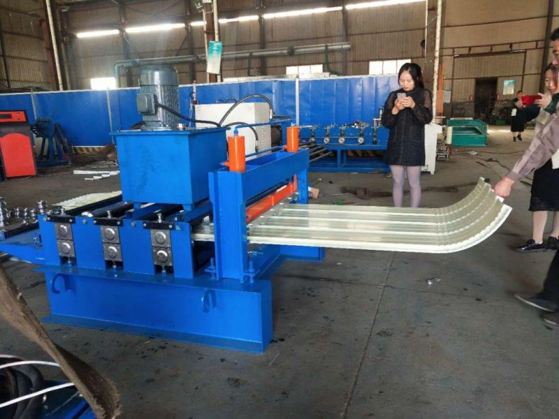 Metal Roofing Trapezoidal Ibr Panel Crimp Roof Curving Arch Bending Roll Forming Machine