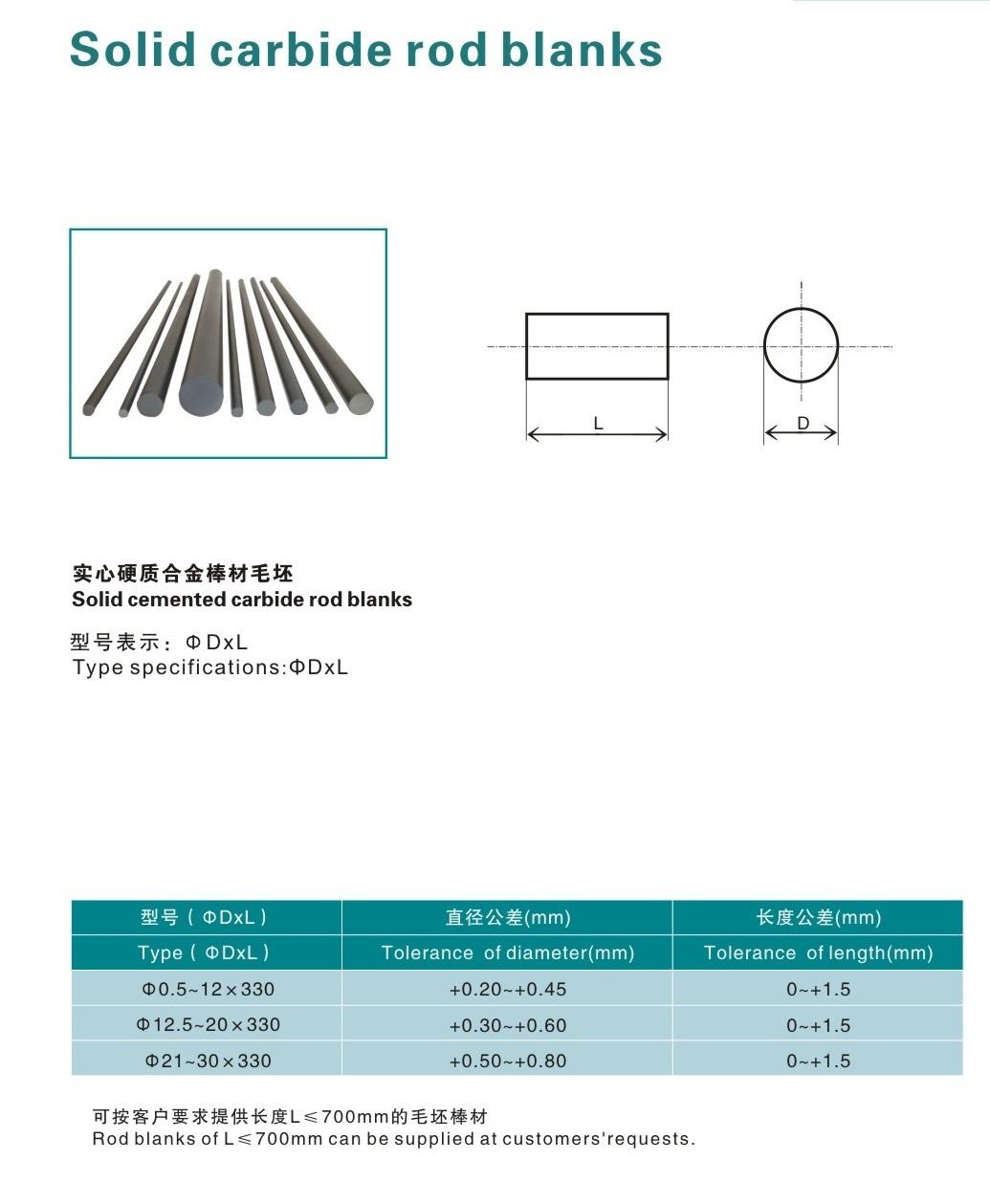 Good Wear Resistance Tungsten Carbide Rod