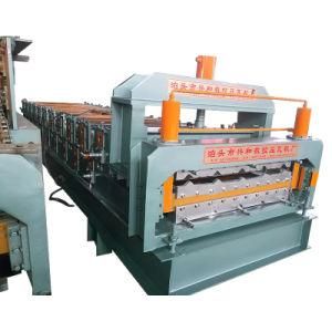 Galvanized Steel Double Layer Roofing Sheet Roll Forming Machine
