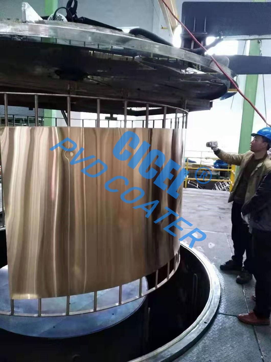 Cicel Stainless Steel Ss Sheets Furniture PVD Coating Machine Plant