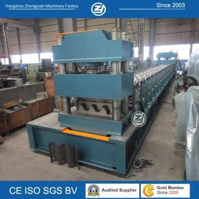 Germany Assured Quality Mold Cutting Fully Automatic 3 Waves Highway Guardril Traffic Barrier Guardrail Roll Forming Machine Factory Price