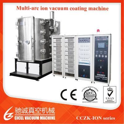 Good Quality PVD Coating Line/Metallzing Coat Machine Factory for Kitchen Bath Parts, Door Handles, Furniture Hardware