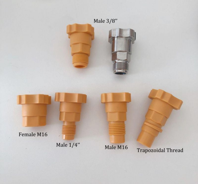 Male 3/8′′ Spray Gun Adaptor Plastic for Spray Gun Cup