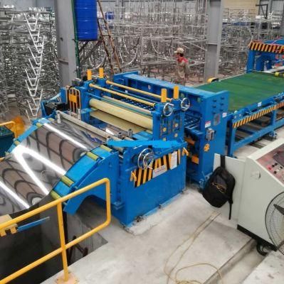 850 x 2mm Cold Rolled Galvanized Coil Straightening Cutting Machine