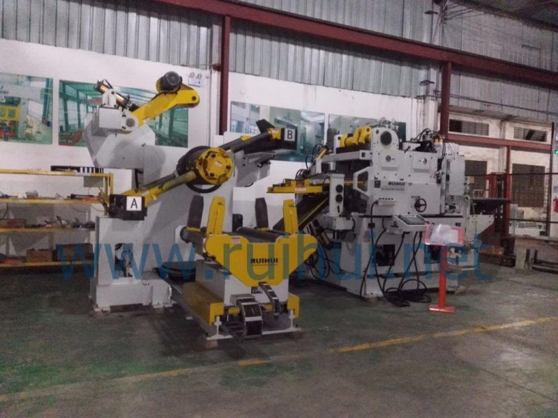 Openable Aluminum Decoiler Straightener Feeder Line Leveling Feeding Machine Capable of Opening Working Roller