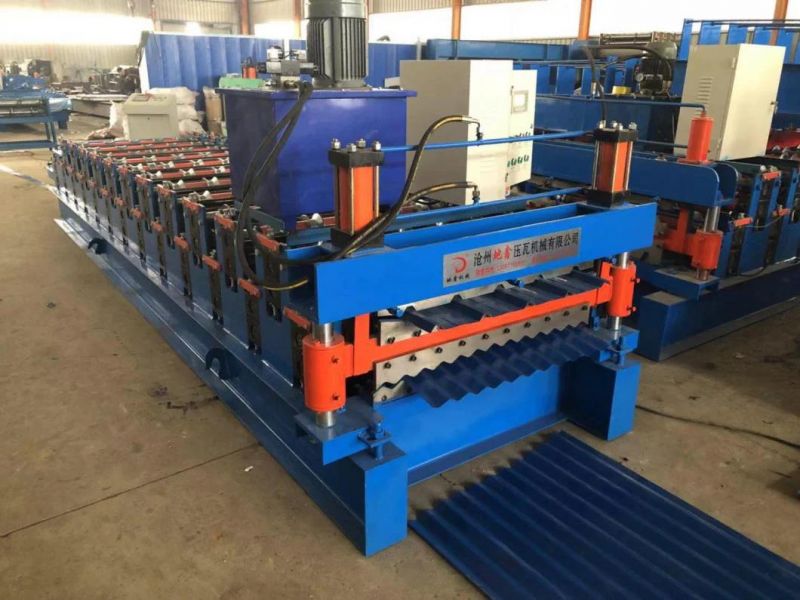 New Type Trapezoidal Sheet and Ibr Double Deck Roof Roll Forming Machine