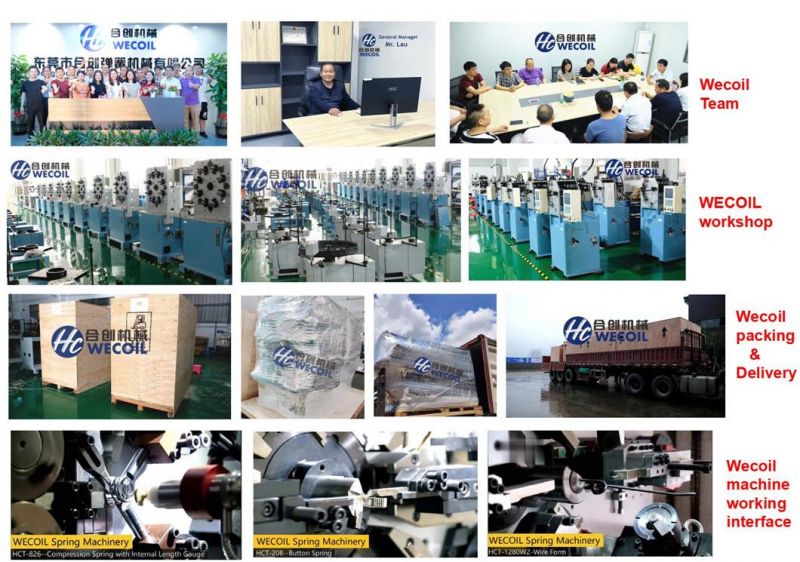 weoil spring machinery-HCT-826 3mm axis high speed spring coiling machine