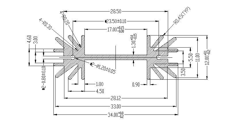 to-220 Heat Sink Aluminum Alloy Radiator Customizable To220 Heatsink for Chip