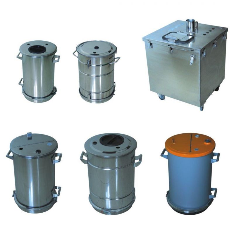 Powder Hopper with Fluidizing Plate for Powder Coating