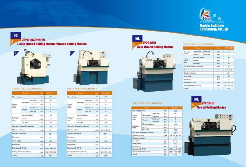 Zpa Series Round Die Thread Rolling Machine