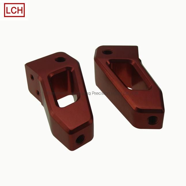 Custom Aluminum Connecting CNC Turning Machining Color Anodized