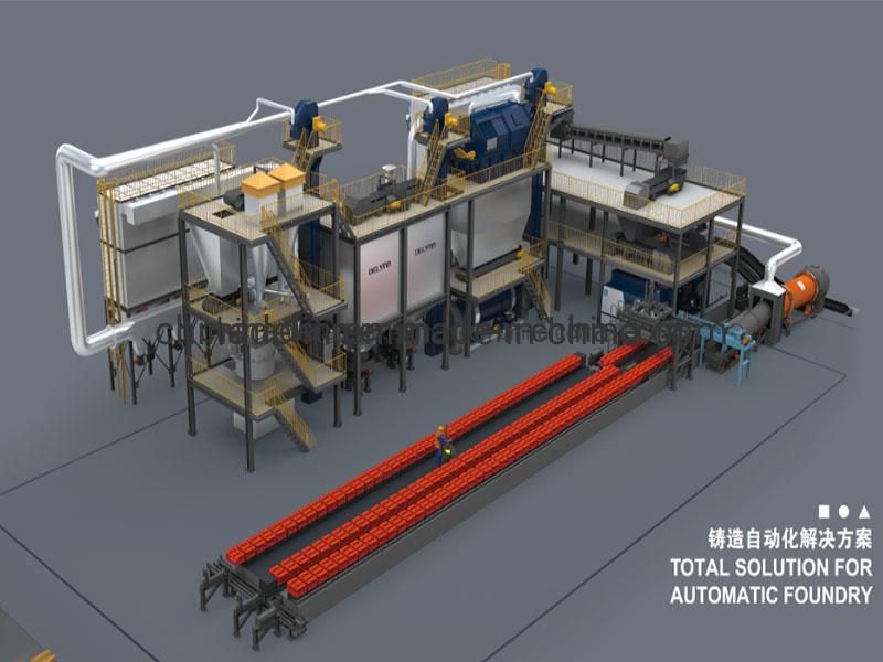 Automatic Cast Open Molding Line for Casting Iron Metal Parts and Water Pumps