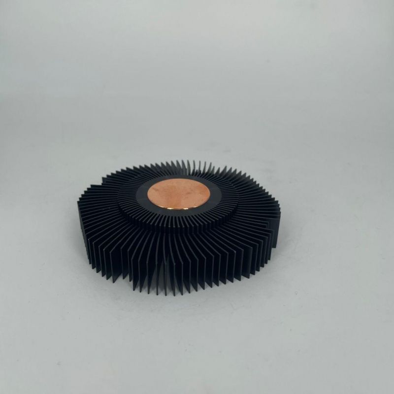 30*30*15 Heat Sink CNC Aluminum Extrusion Sun Flower Plug Copper