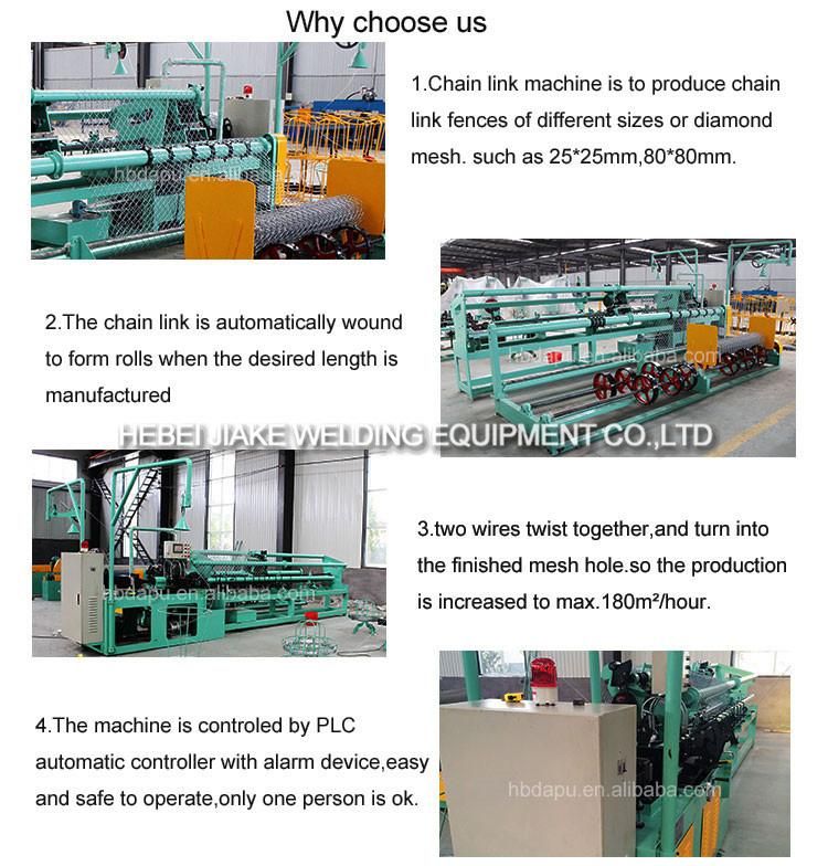 Monthly Deals Galvanized Double Wire Chain Link Fencing Mesh Machine Factory Price