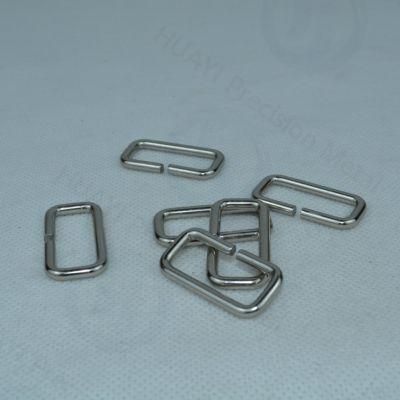 China Factory Available Metal Rectangular Bag Rings Buckle