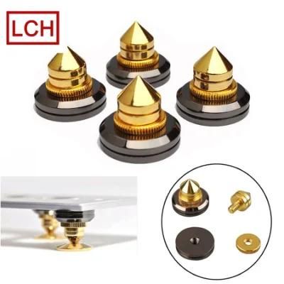 Custom Product CNC Services Aluminum/Brass/Stainless Steel Machining for Speaker Spikes