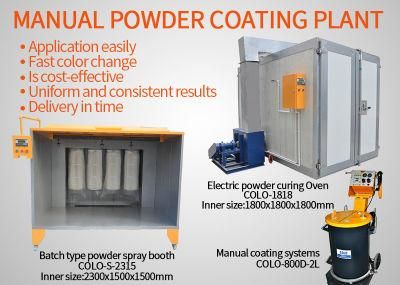 Electrostatic Manual Powder Painting System Booth and Oven