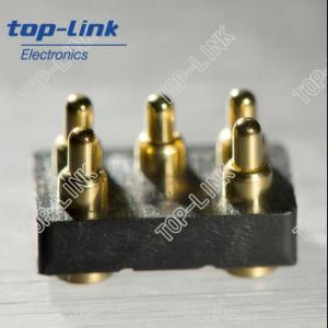 5 Pin Double Row Brass Pogo Pin Connector with Spring