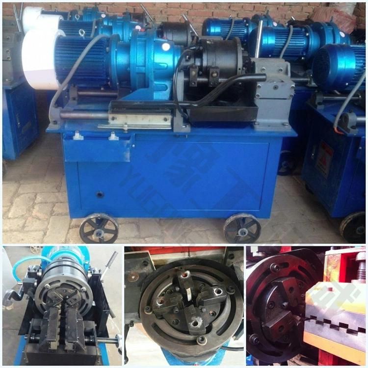 High Precision 250mm Long Threading Steel Wire Rebar Thread Rolling Machine