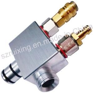 Metal Part Aluminum Block CNC Machined Part of Control Valve